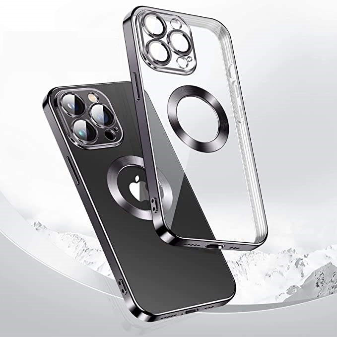 Premium Square Silicone MagSafe Case with Dedicated Camera Lens