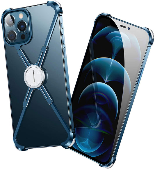 Premium Aluminium X Shape Bumper Frame Case for iPhone 13 Series