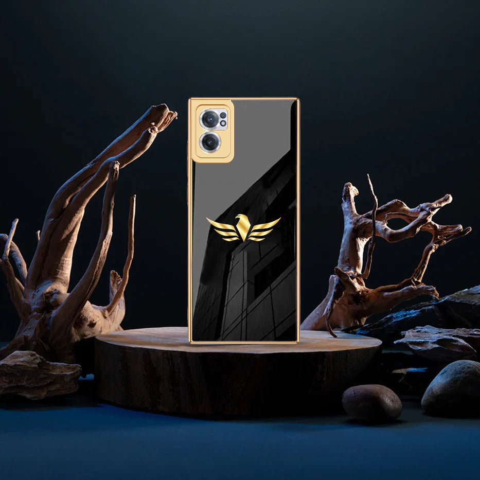 Premium Gold Plated Toughened Glass Case (Select Model from the Options)