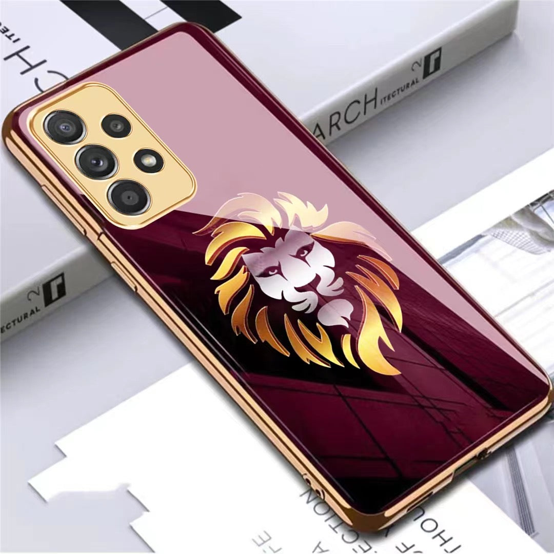 Premium Gold Plated Toughened Glass Case (Select Model from the Options)