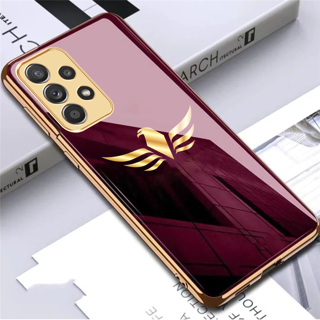 Premium Gold Plated Toughened Glass Case (Select Model from the Options)