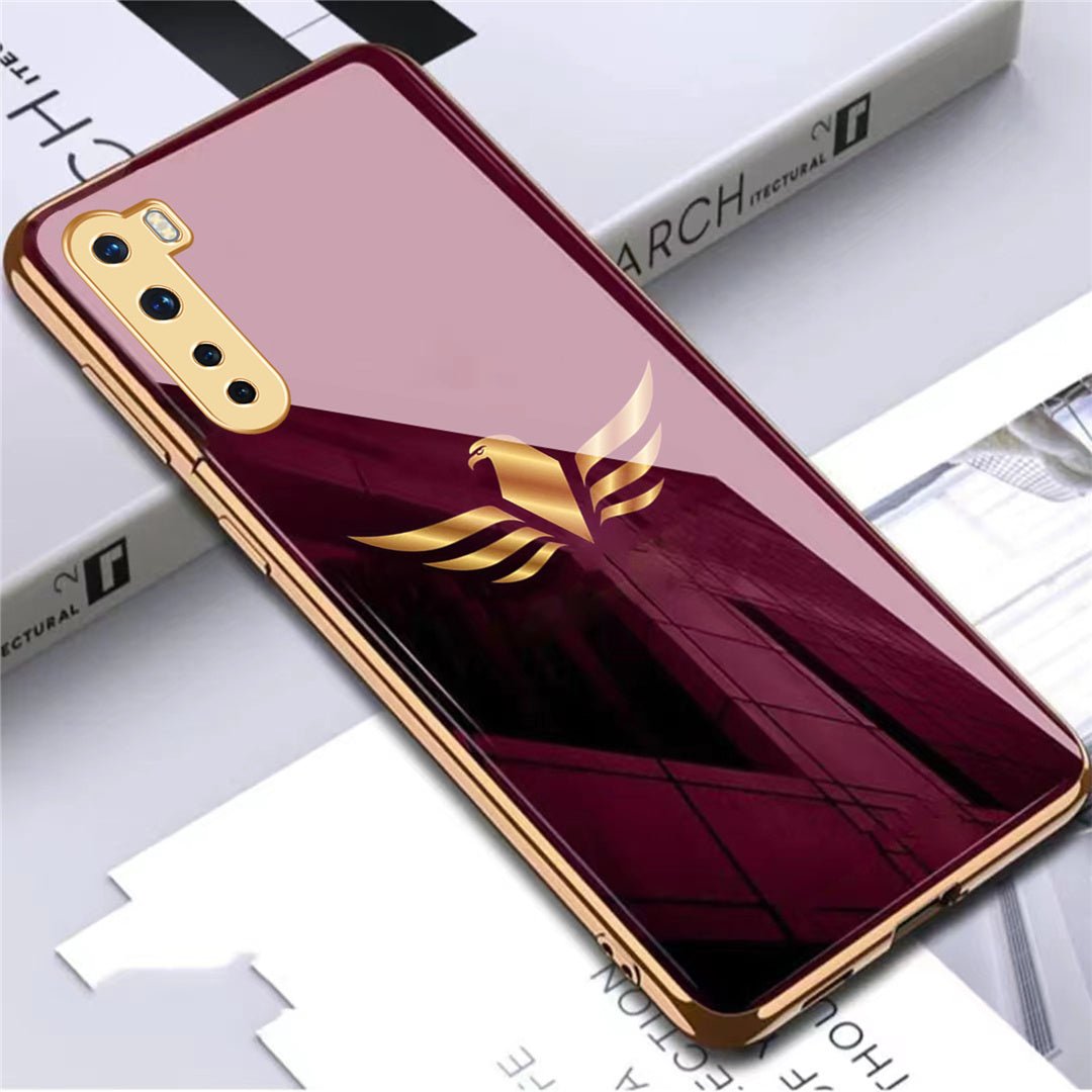 Premium Gold Plated Toughened Glass Case (Select Model from the Options)