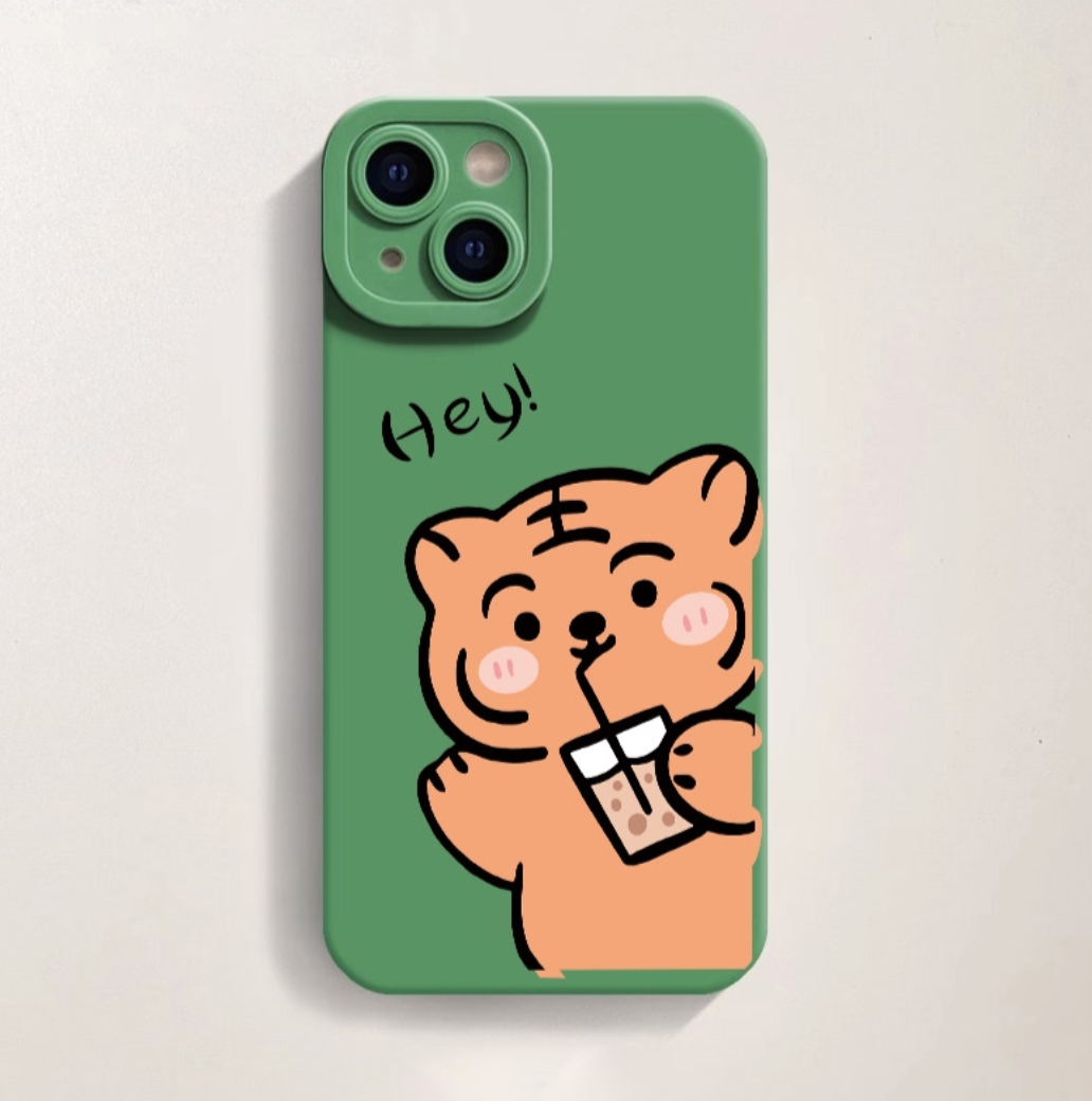 Cute Tiger Silicone Case for Apple iPhone Series