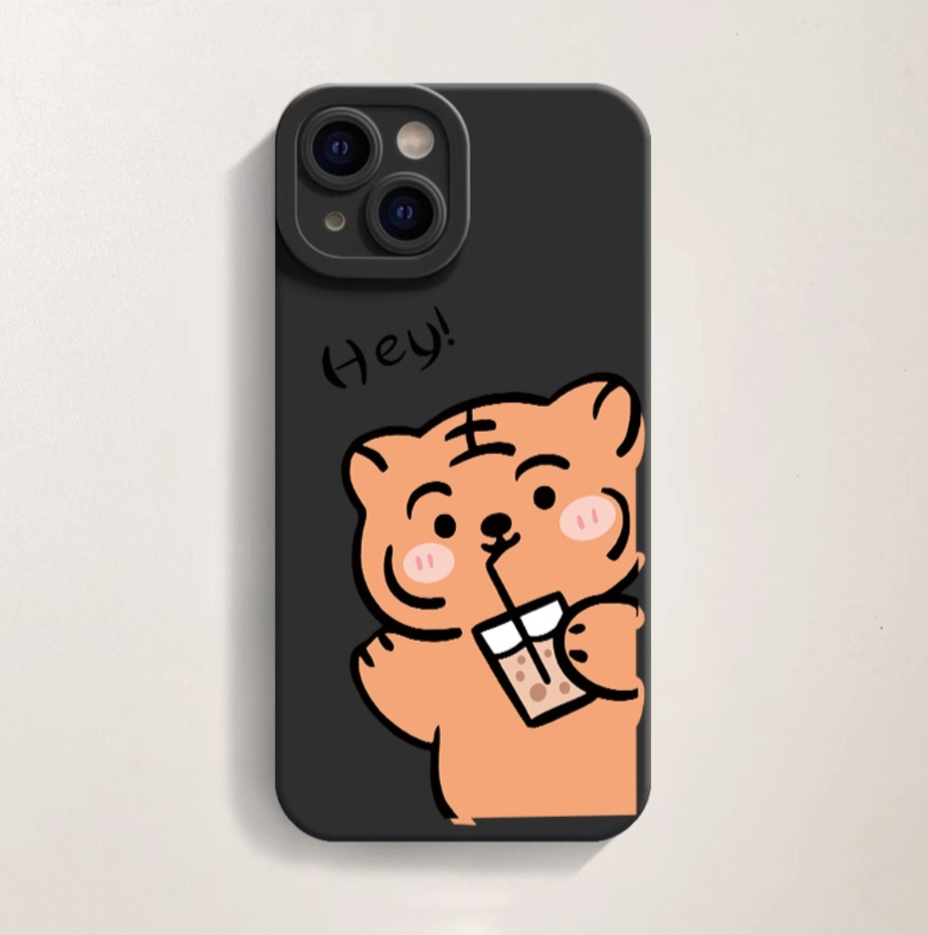Cute Tiger Silicone Case for Apple iPhone Series
