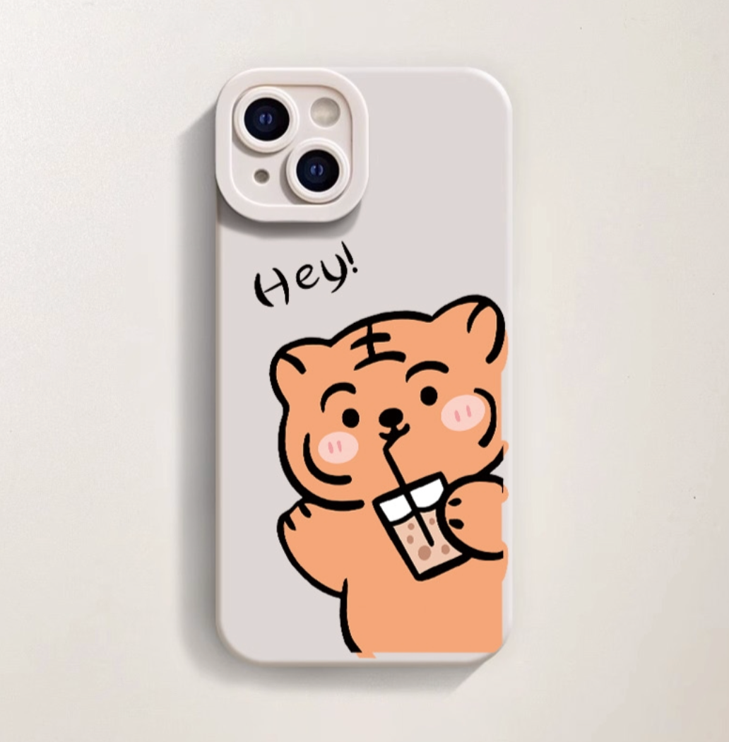 Cute Tiger Silicone Case for Apple iPhone Series