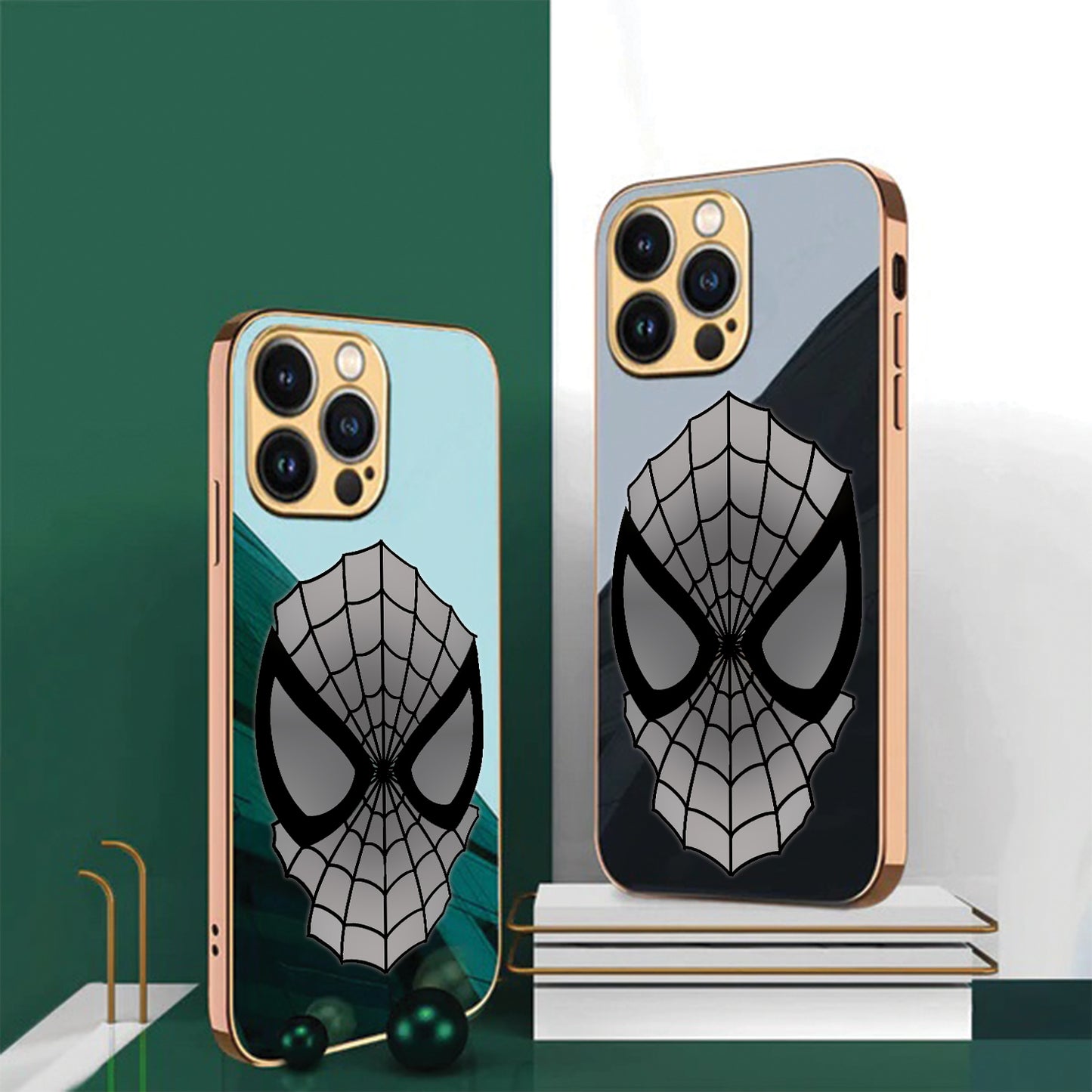 Premium Gold Plated Toughened Glass Case For iPhone (Select Model from the Options)