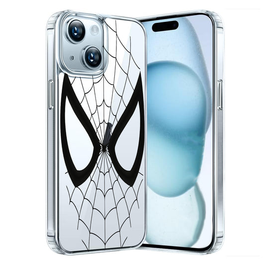 Non-Yellowing Clear Spidey Cover Case for iPhone's (Select Model)
