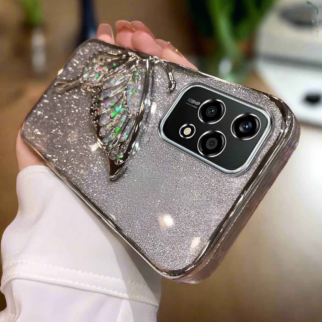 Cute 3D Glitter Butterfly Plating Case for Oneplus (Select Model)