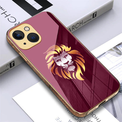 iPhone 14 Premium Gold Plated Lion & Eagle Case