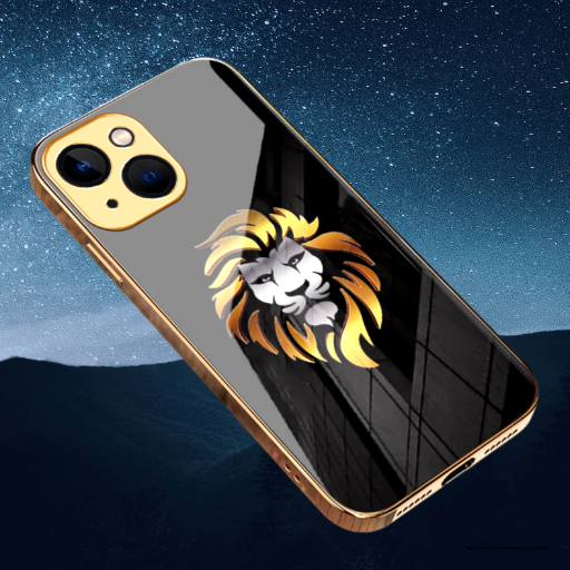 Premium Gold Plated Toughened Glass Case For iPhones