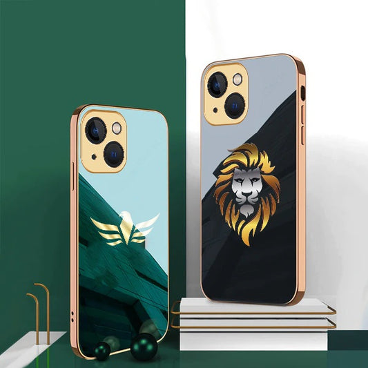 iPhone 11 Premium Gold Plated Lion & Eagle Case