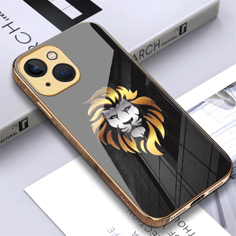 iPhone 14 Pro Premium Gold Plated Lion & Eagle Case