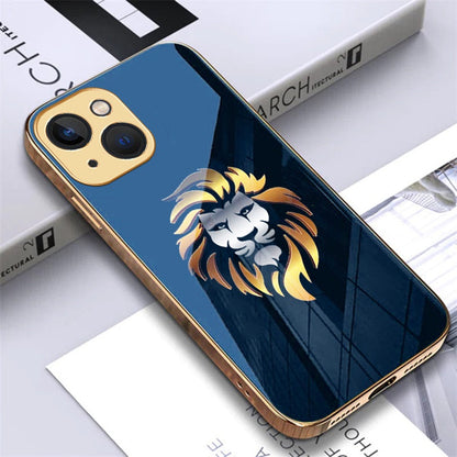 iPhone 14 Pro Premium Gold Plated Lion & Eagle Case