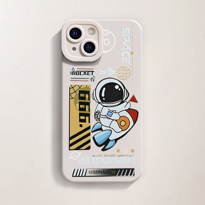 Cosmic Adventure Silicone Case for Apple iPhone Series