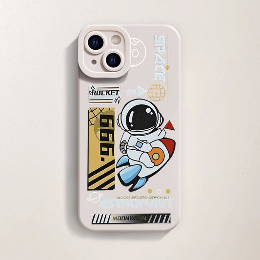 Cosmic Adventure Silicone Case for Apple iPhone Series