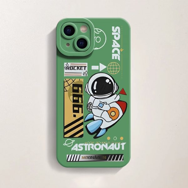 Cosmic Adventure Silicone Case for Apple iPhone Series