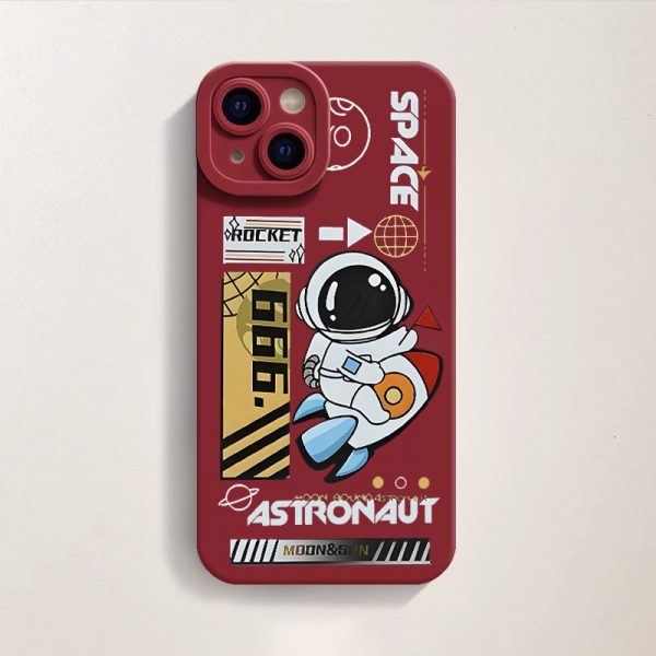 Cosmic Adventure Silicone Case for Apple iPhone Series