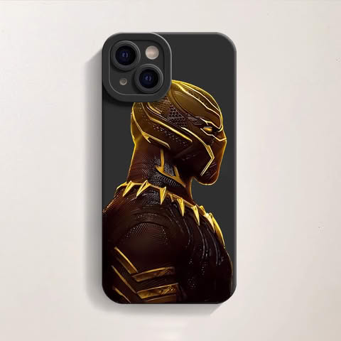 Golden Panther Silicone Case for Apple iPhone Series