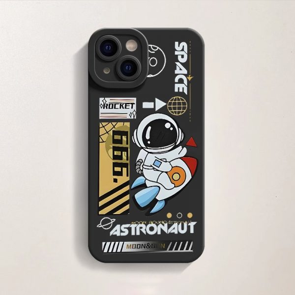 Cosmic Adventure Silicone Case for Apple iPhone Series
