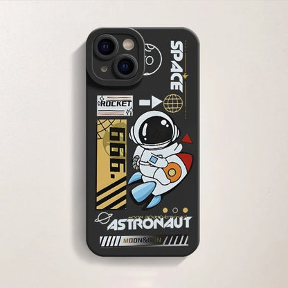 Cosmic Adventure Silicone Case for Apple iPhone Series
