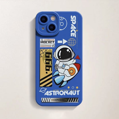 Cosmic Adventure Silicone Case for Apple iPhone Series
