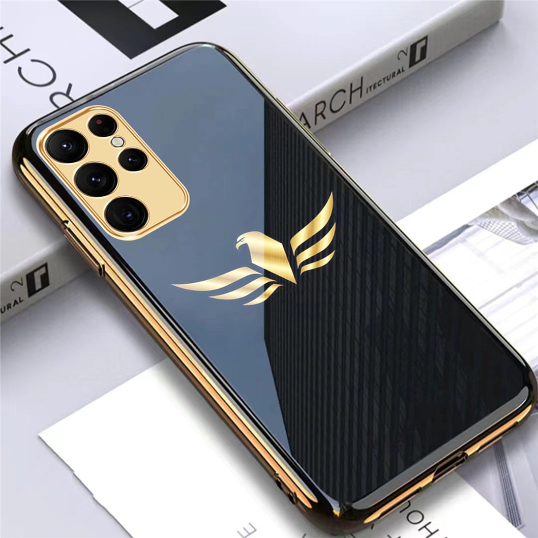 Samsung Galaxy S21 Ultra Premium Gold Plated Lion & Eagle Case