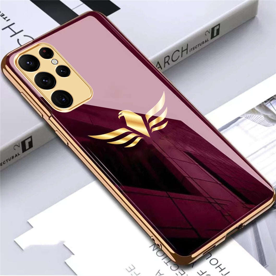 Premium Gold Plated Toughened Glass Case (Select Model from the Options)