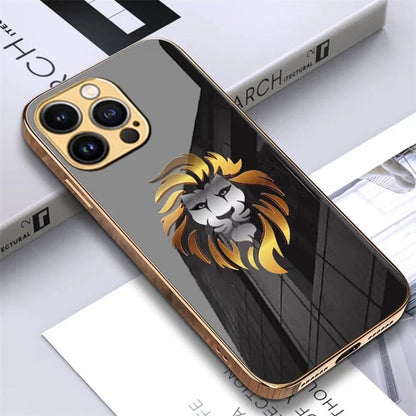 iPhone 13 Pro Premium Gold Plated Lion & Eagle Case