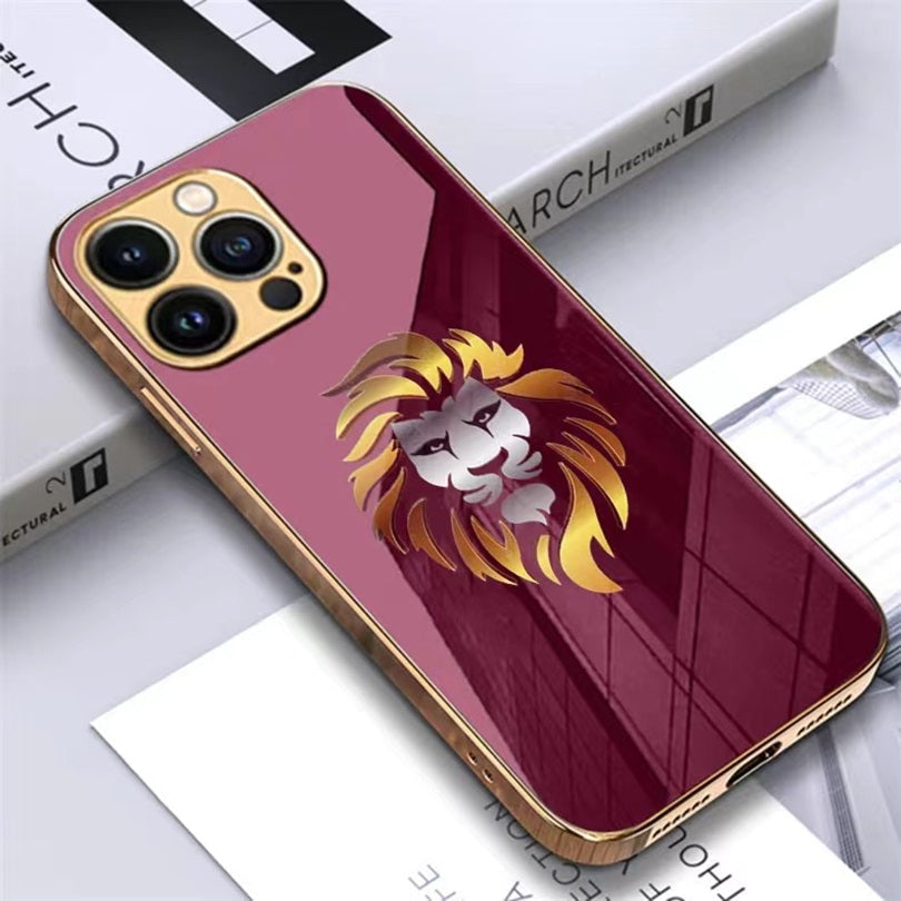 iPhone 14 Pro Premium Gold Plated Lion & Eagle Case