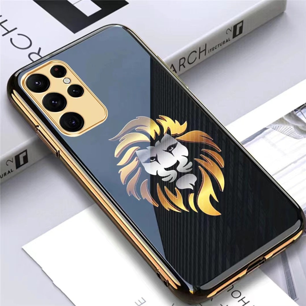 Samsung Galaxy S21 Ultra Premium Gold Plated Lion & Eagle Case