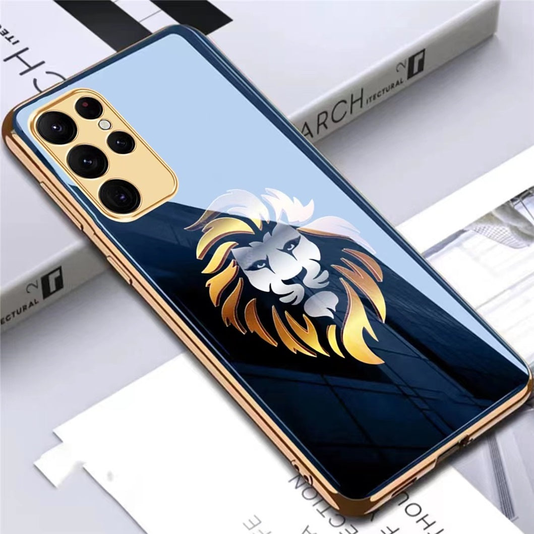 Samsung Galaxy S21 Ultra Premium Gold Plated Lion & Eagle Case