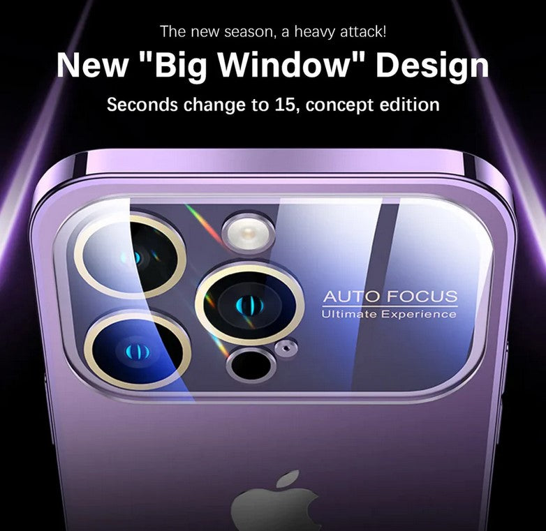 Premium Chromatic Lens Glass Case For iPhone 15 Series