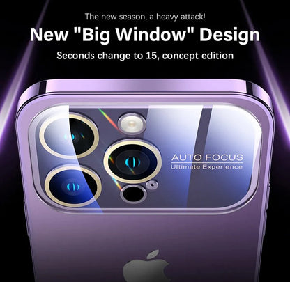 Premium Chromatic Lens Glass Case For iPhone 15 Series