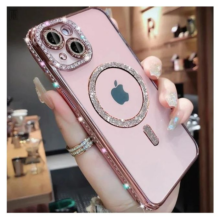 Cute 3D Diamond style Stone Plating Case for iPhone 16 Series | 15 Series (Select Model)