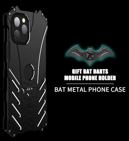 R-Just Aluminium Alloy Batman Case with Stand for iPhone 12 Series | iPhone 13 Series (Select Model)