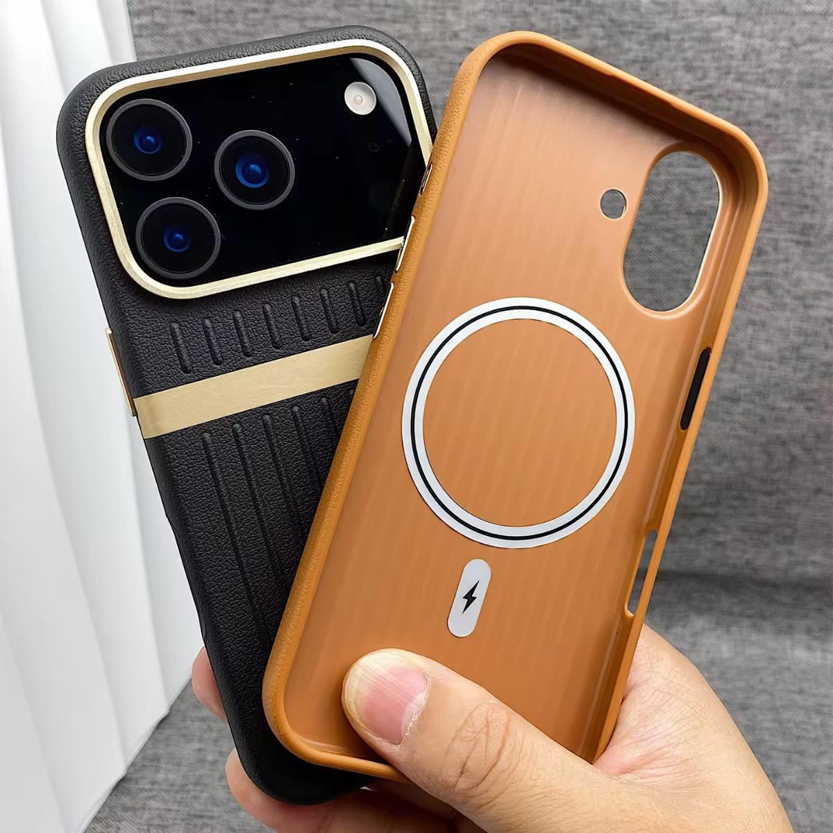 Ultra Premium Chromatic Lens Protection Leather Case For iPhone 13/14 Series