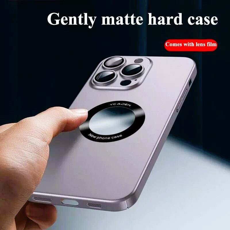 Luxury Matte Finish Dual Magnetic Wireless Charging Slim Cases for iPhone 15 Series