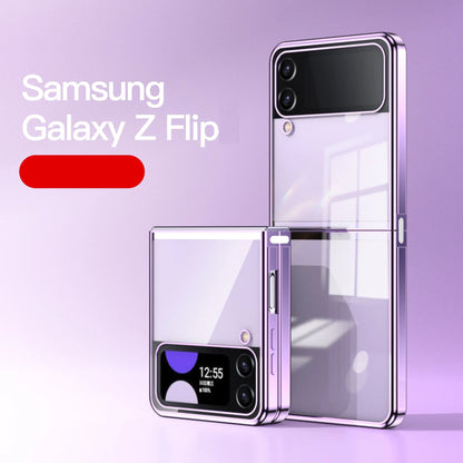 Premium Crystal Clear Case For Galaxy Z Flip3 / Galaxy Z Flip4