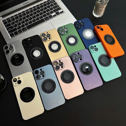 Luxury Matte Finish Dual Magnetic Wireless Charging Slim Cases for iPhone 15 Series