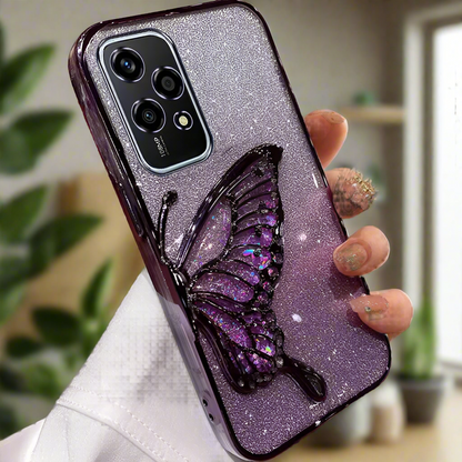 Cute 3D Glitter Butterfly Plating Case for Oneplus (Select Model)